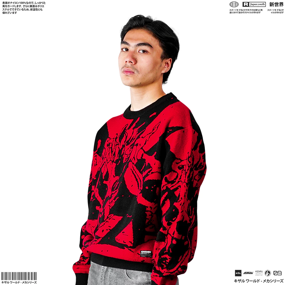 Crewneck Knitwear Anime Naruto Siti X Tail dan Fashion Streetwear