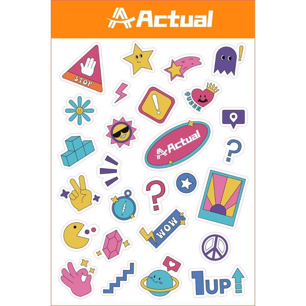 Jual Actual Stiker Lucu Stiker Kartun Kawaii Stiker Buku Catatan Anak ...