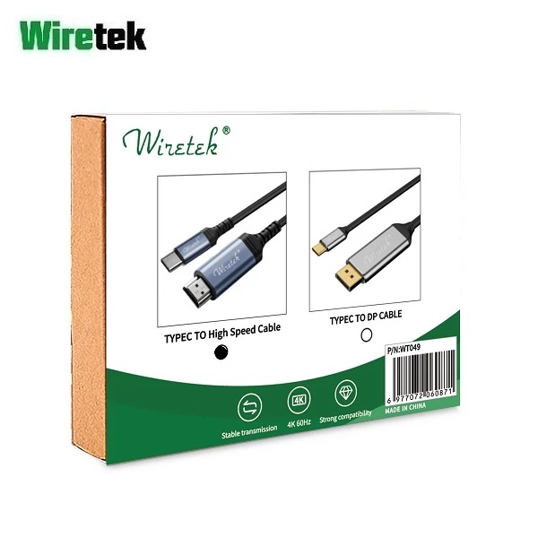 Type C to HDMI 4K60Hz Cable 1.8meter WIRETEK