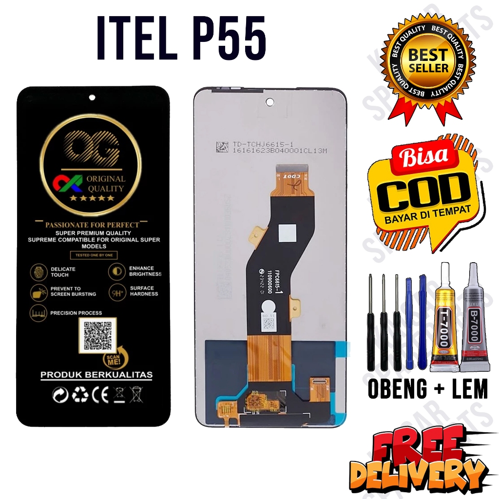 Jual Lcd Touchscreen ITEL P55 Original OEM Lcd ITEL P55 Fullset ...
