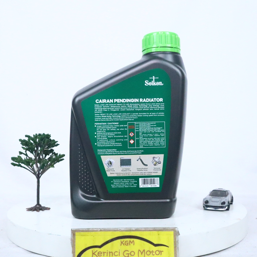 Jual Seiken Air Radiator Coolant 50/50 Hijau 1 Liter Cairan Pendingin ...