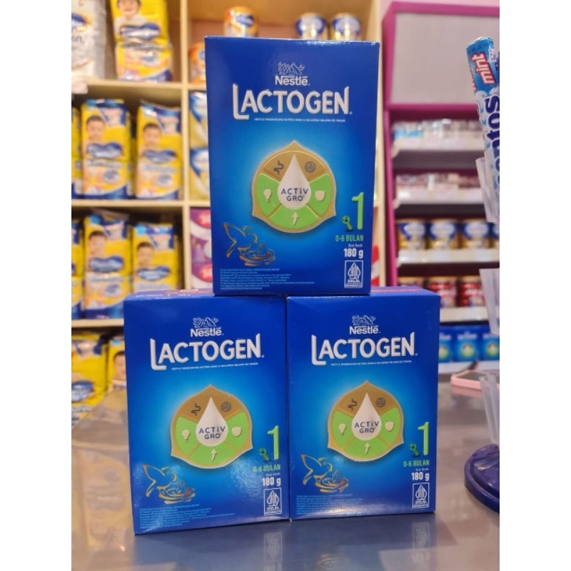 Jual Lactogen Tahap 1 usia 0-6 bulan 180gram | Shopee Indonesia