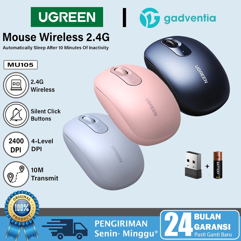 Yosoo Health Gear Mouse per Auto, Mouse Wireless 2.4G Mouse Ottico