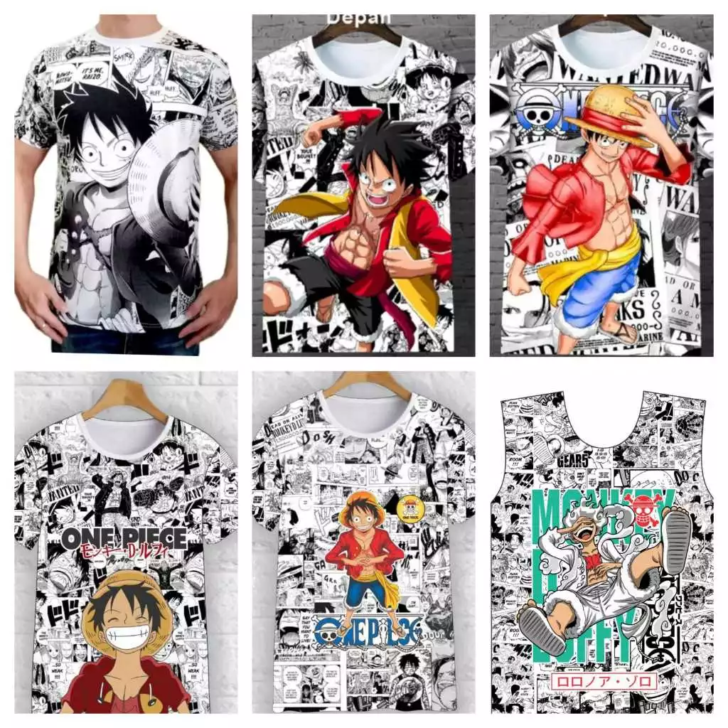 Kaos Luffy One Piece
