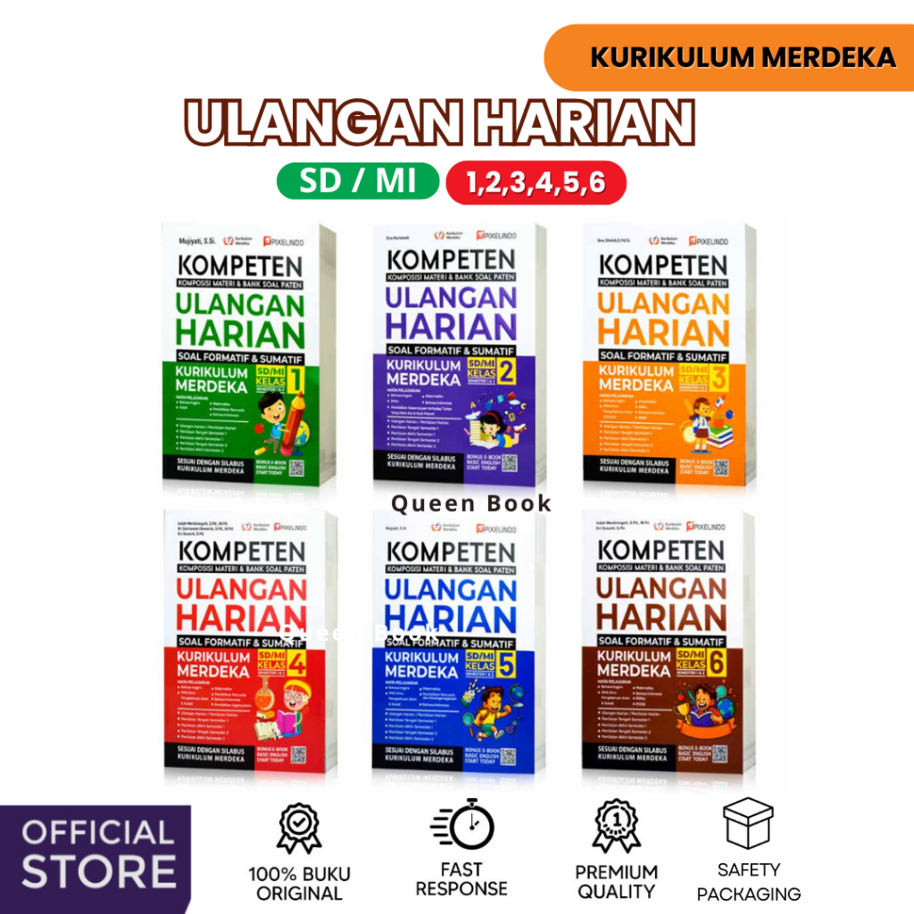 Jual Buku Kompeten Ulangan Harian Kurikulum Merdeka Kelas 6 SD/MI ...