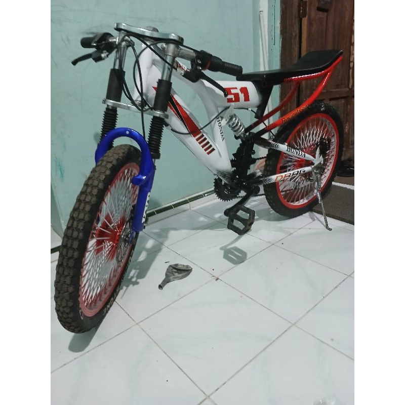Jual sepeda drag/lajak r20_pelek jari rapat custom NAMA | Shopee Indonesia