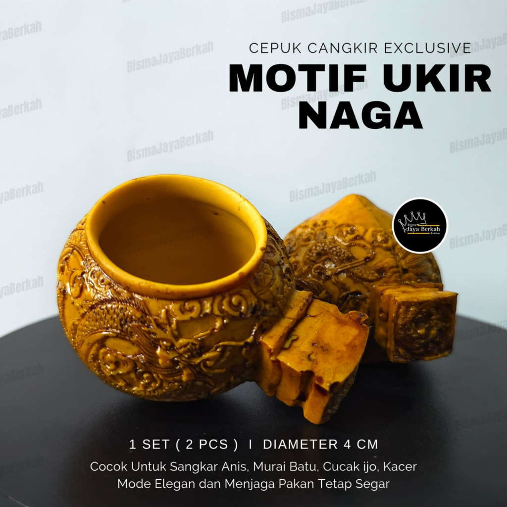 Jual CEPUK CANGKIR EXCLUSIVE UNIK BERMOTIF NAGA YANG ELEGAN COCOK UNTUK ...
