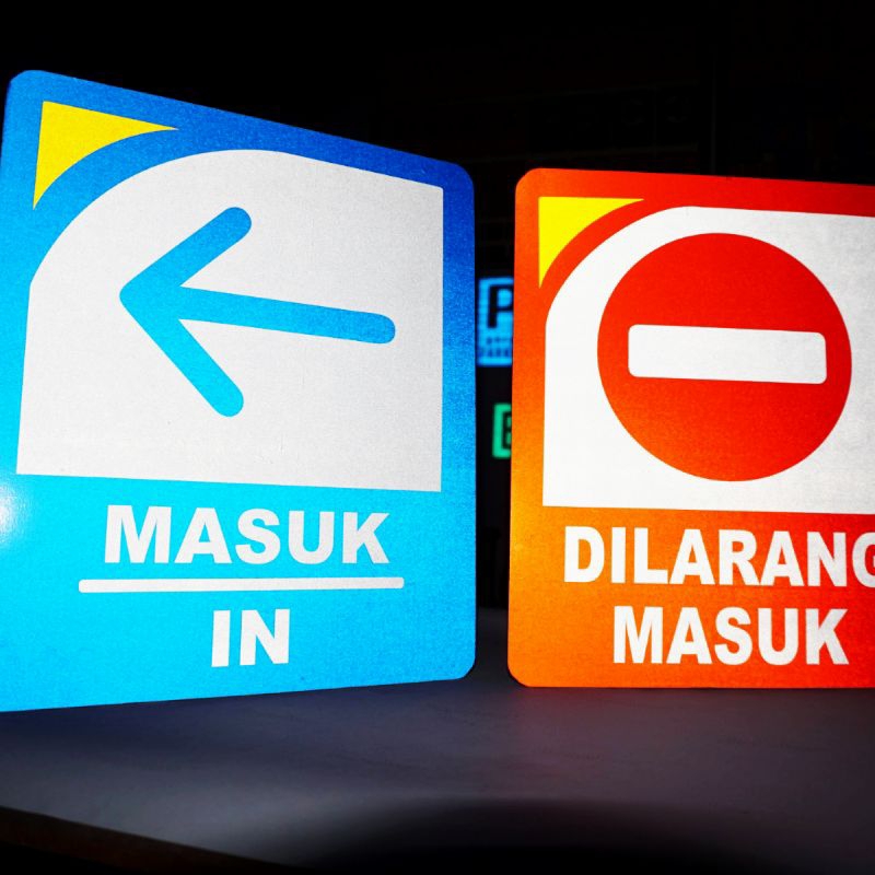 Jual Rambu Custom (Masuk & Keluar ) | Shopee Indonesia