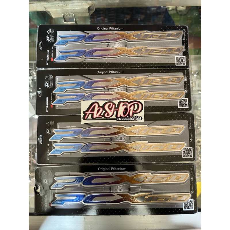 Jual EMBLEM PCX 160 TITANIUM HARGA SEPASANG KANAN KIRI | Shopee Indonesia