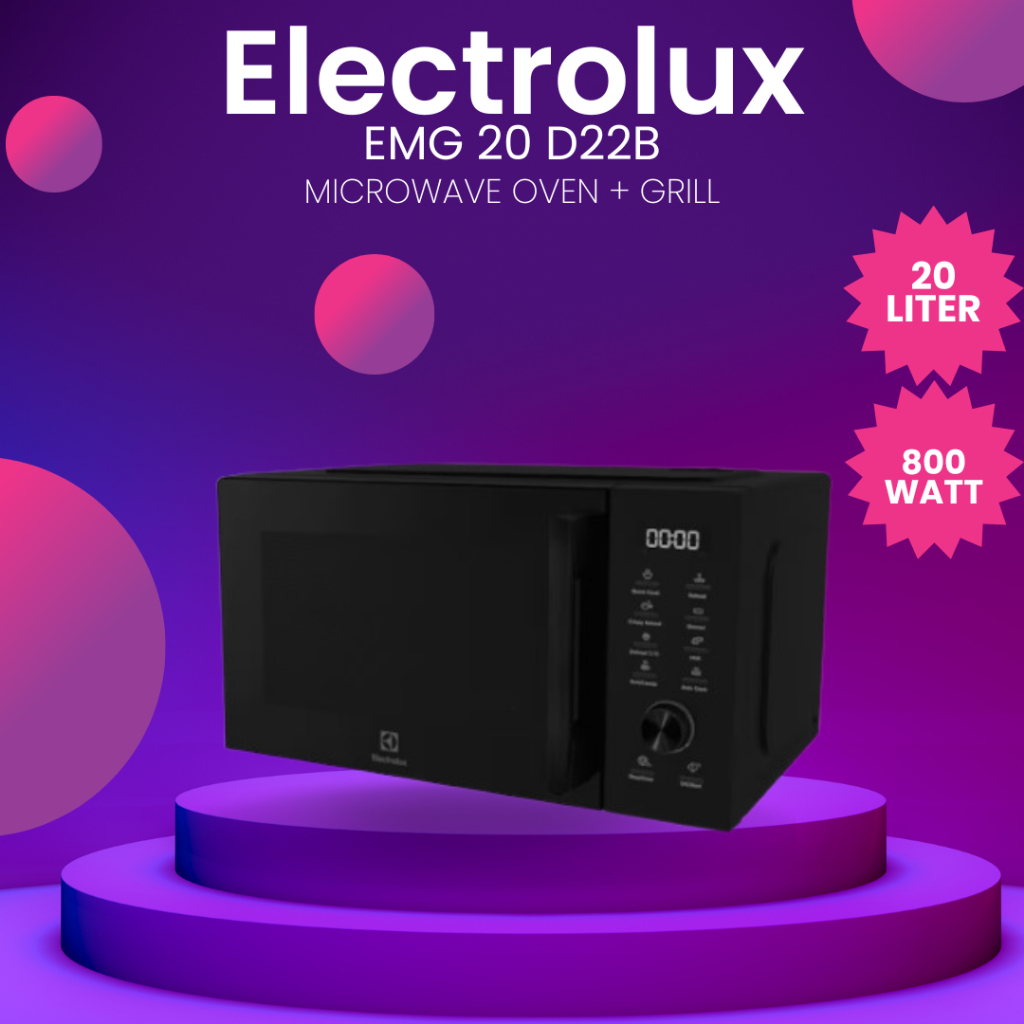 Jual ELECTROLUX microwave + grill EMG20D22B | Shopee Indonesia