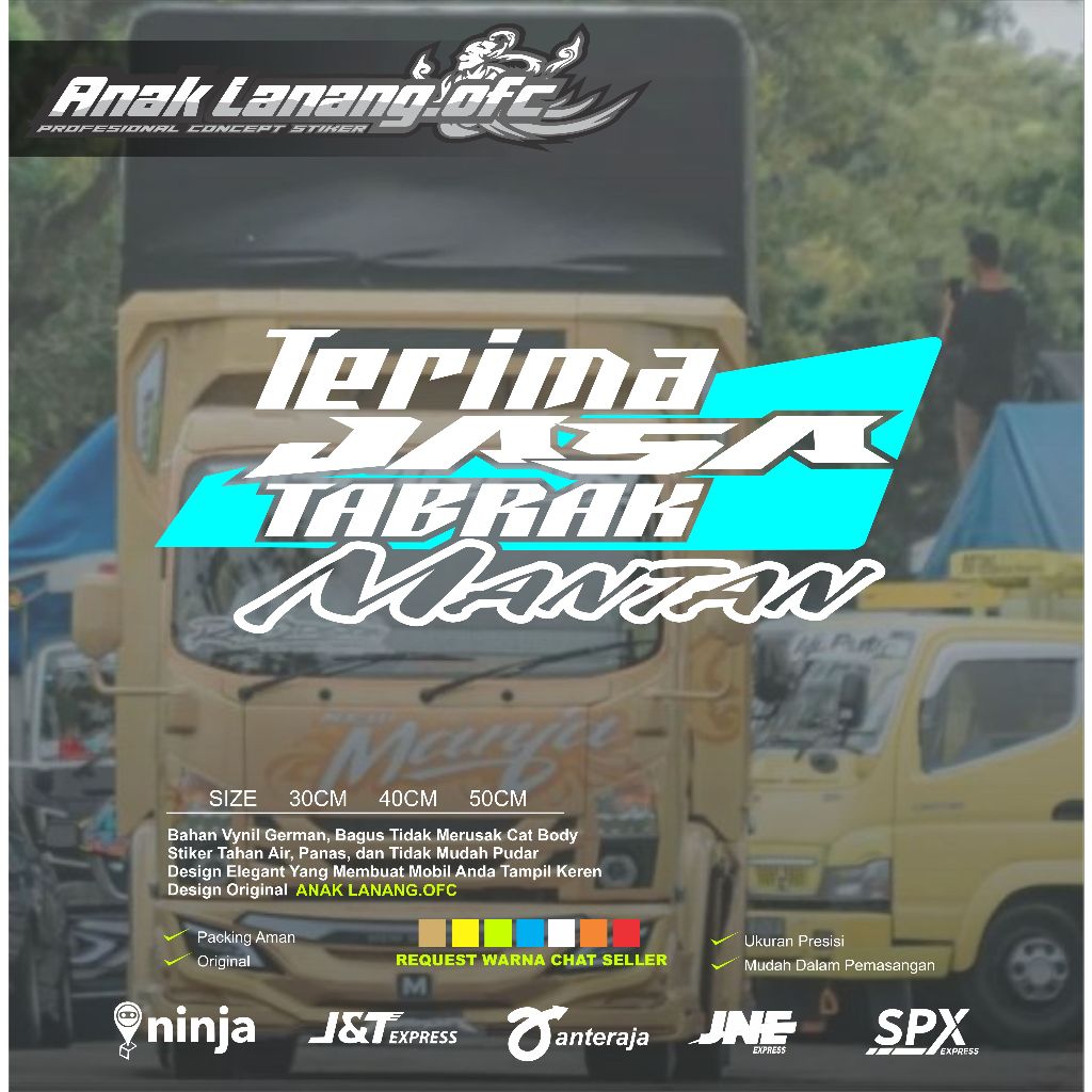 Jual Stiker kaca truk pickup terima jasa tabrak mantan cutting stiker ...