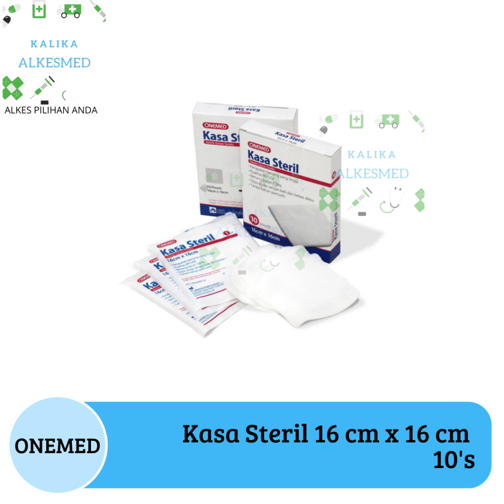 Jual Perban Kasa Steril 16 cm x 16cm OneMed box 10's | Shopee Indonesia