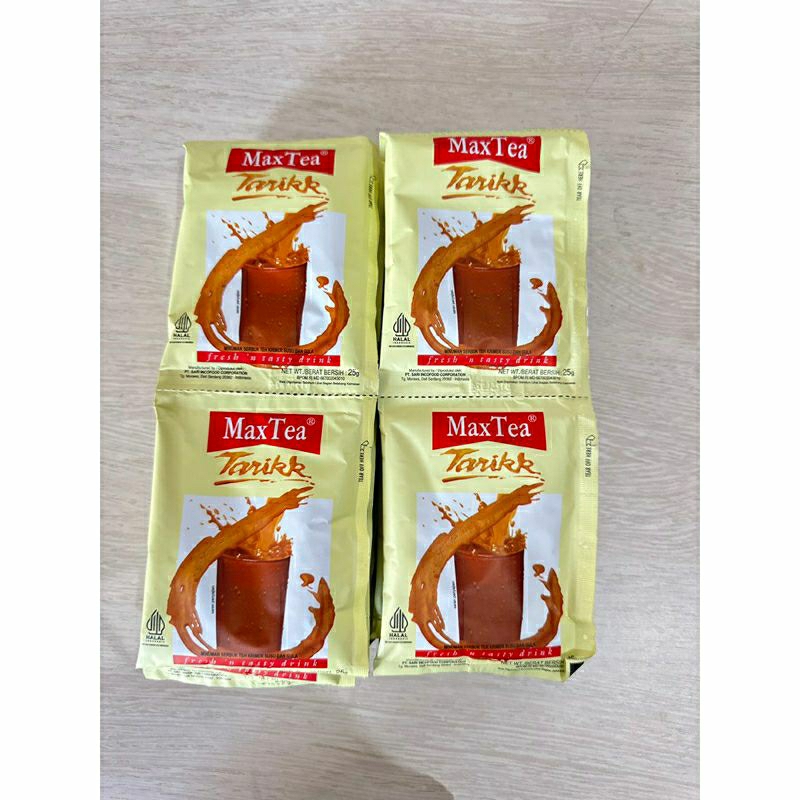 Jual Promo MAX TEA TEH TARIK 25gr-Renceng (Isi 10 Sachet) | Shopee ...
