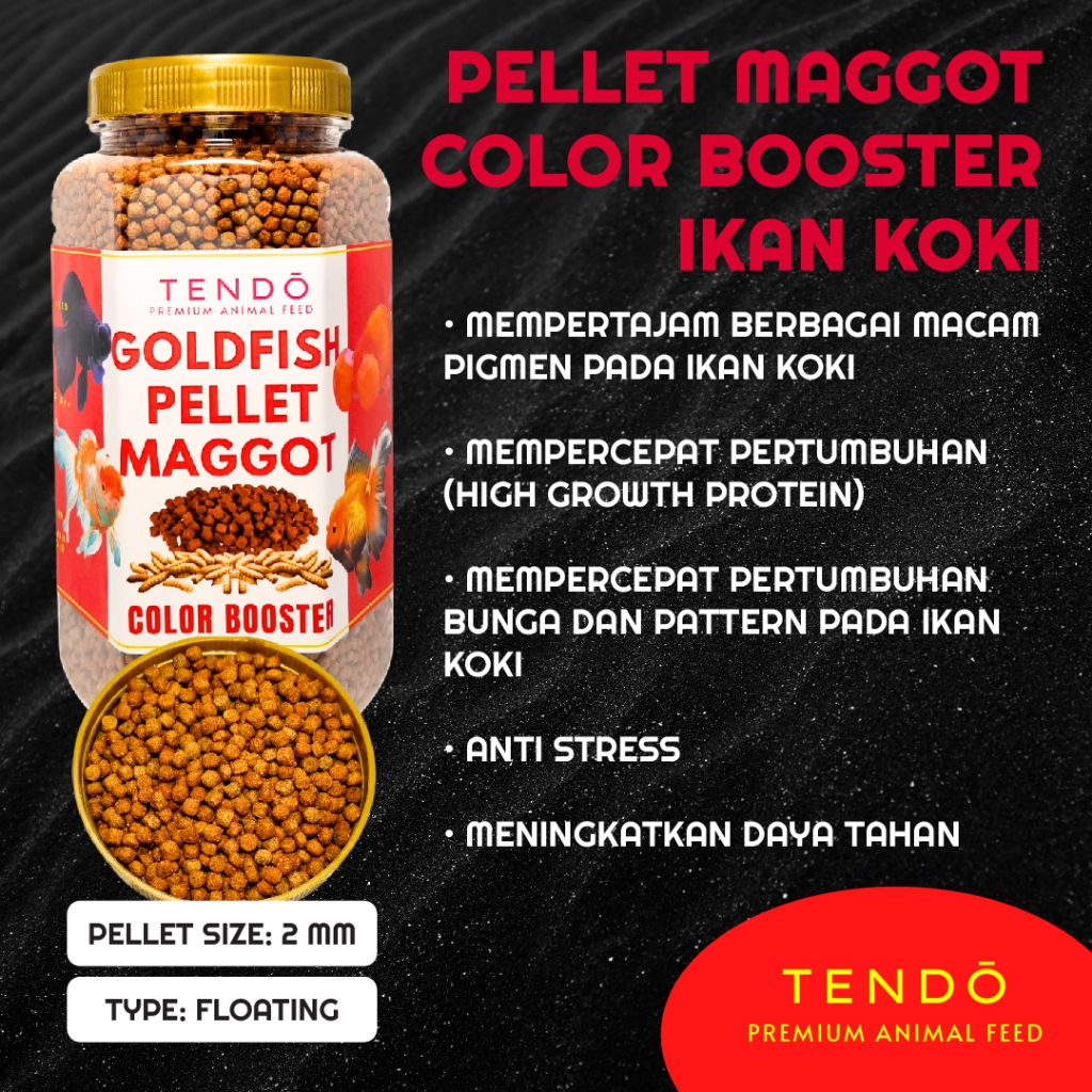 Jual Pelet Ikan Koki Floating Color Booster High Protein Maggot Pakan ...