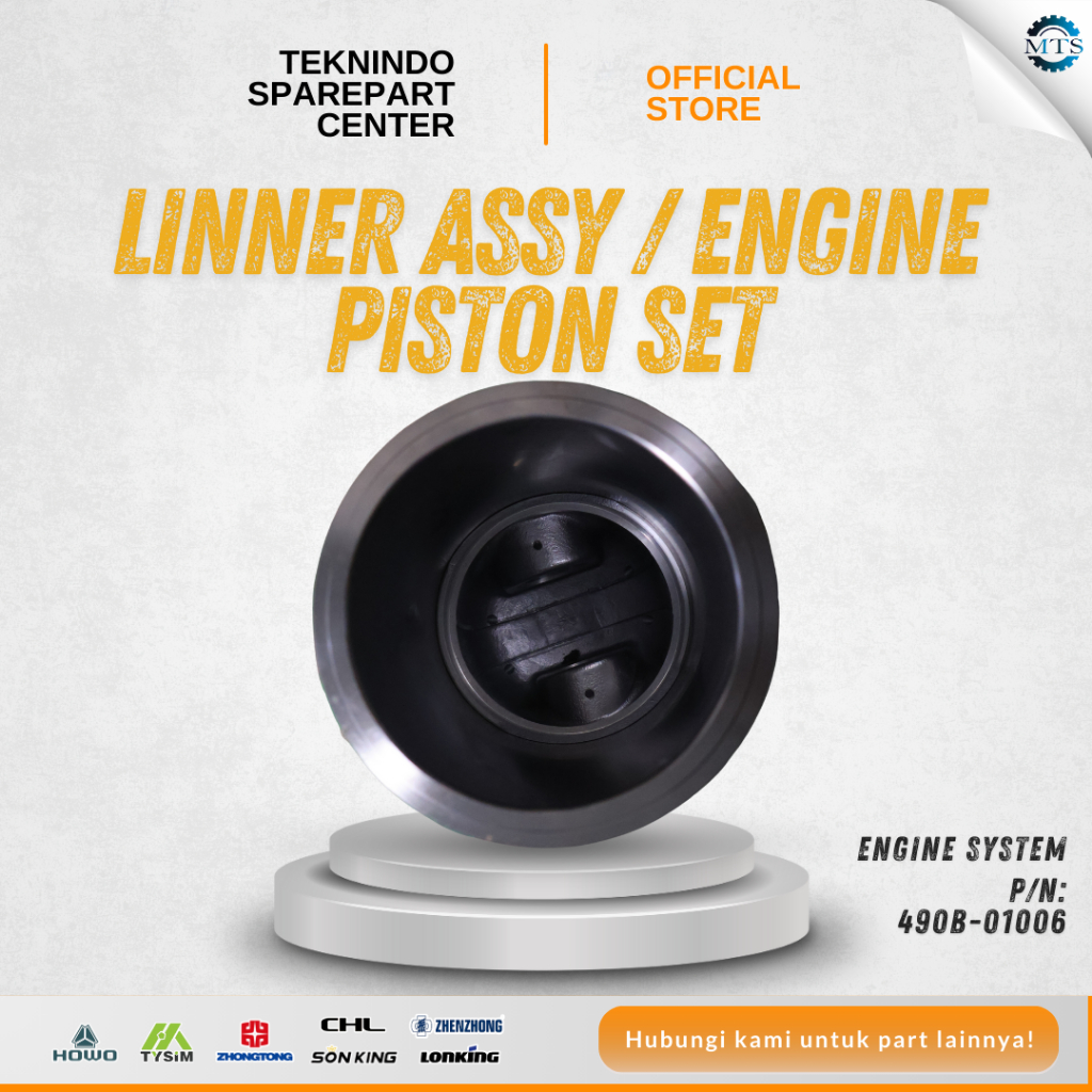 Jual LINNER ASSY / ENGINE PISTON SET XINCHAI C490 / MIXER-A01 | 490B ...