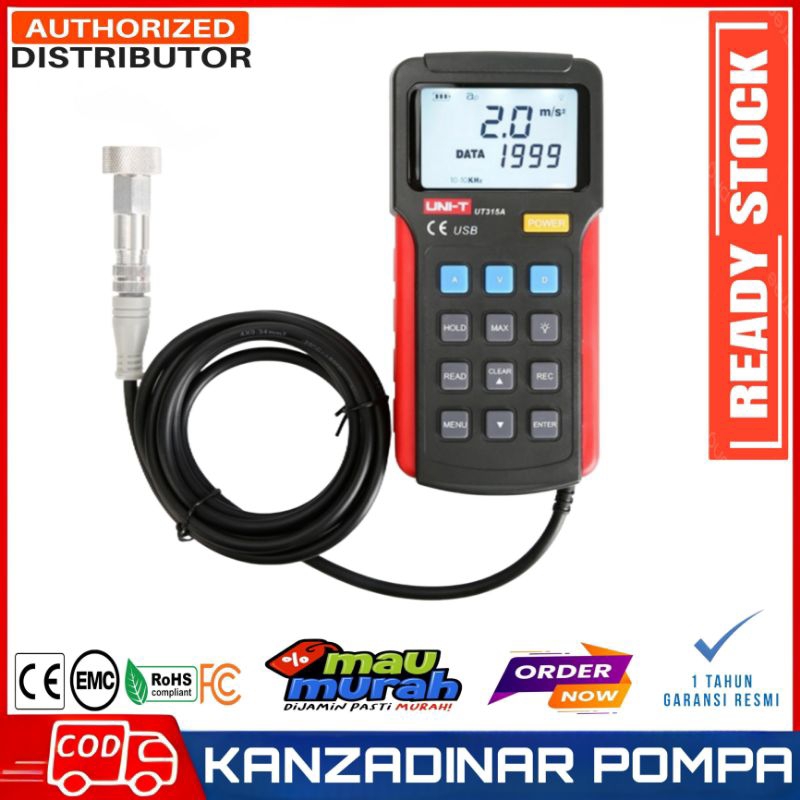 Jual Vibration Meter Data Logger UNI-T UT315A Vibrometer Tester UT-315A ...