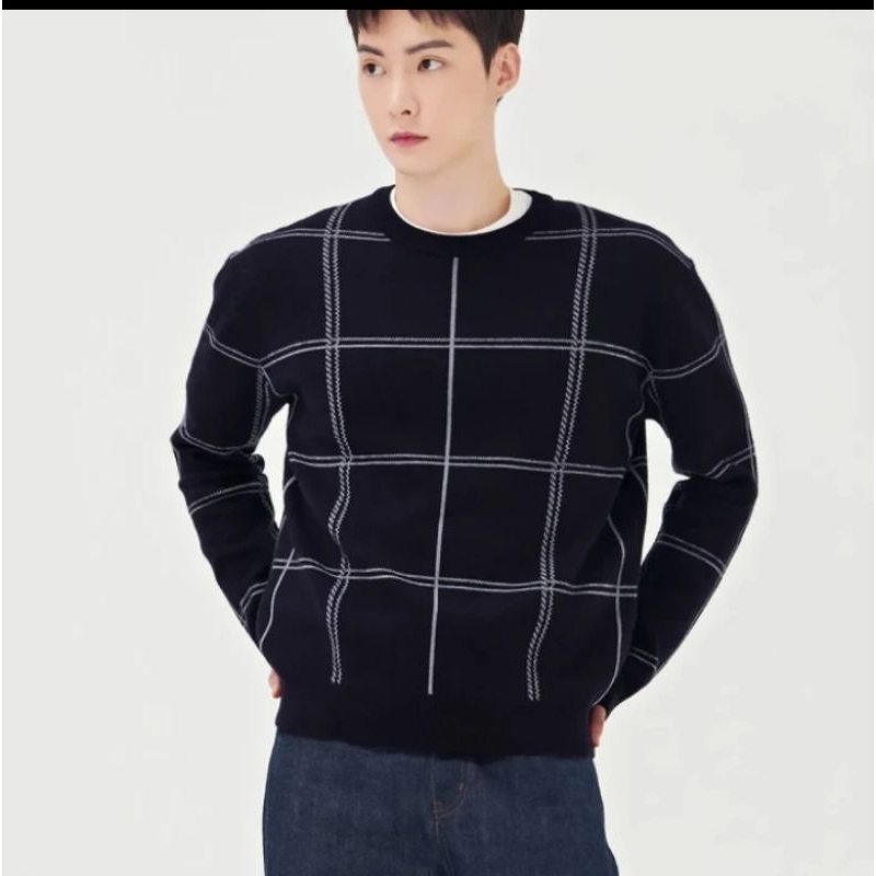 Jual MUSINSA standard store original Korea / men pattern rown ...