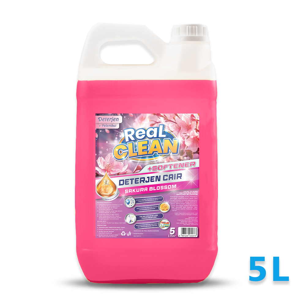 Jual Real Clean Deterjen Cair Laundry Antibacterial 5 Liter -Detergen ...