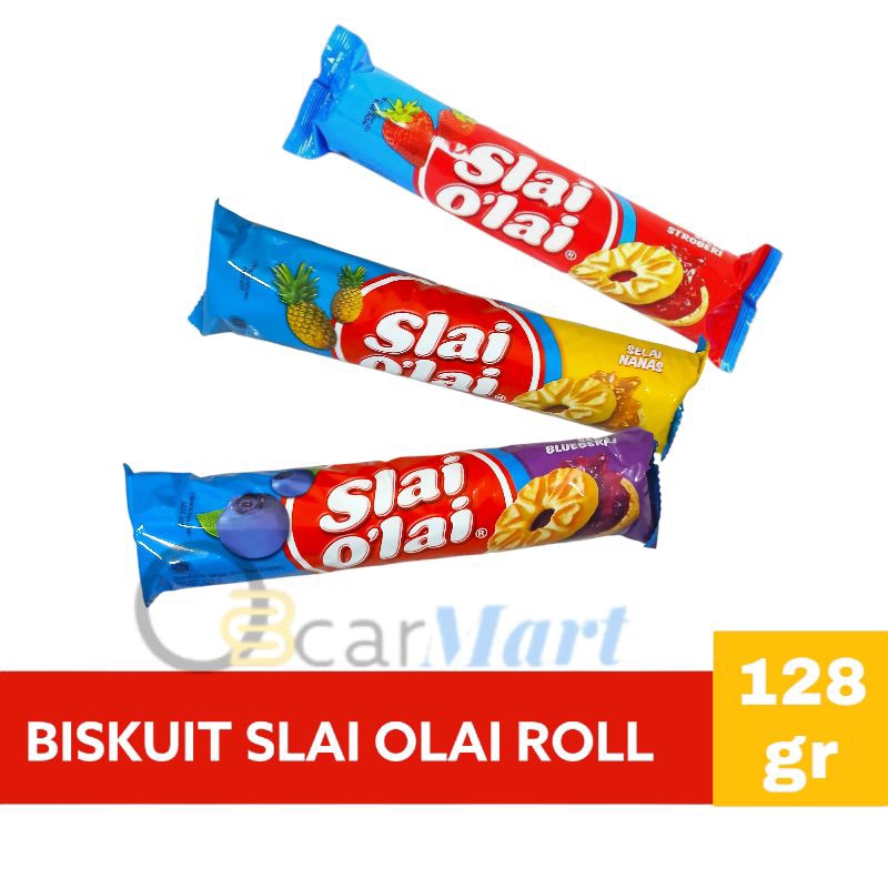 Jual SLAI OLAI Roll Biskuit Susu Selai Rasa Buah 128g Orins | Shopee ...