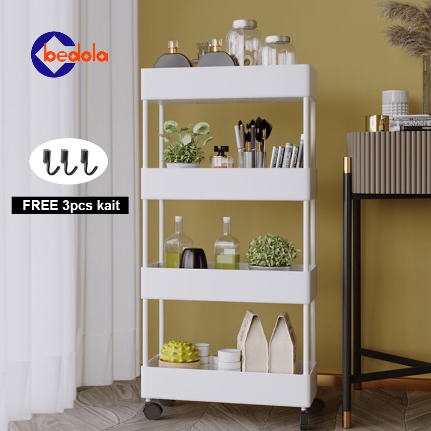 Jual Rekomendasi Bedola square rak dapur rak toilet rak susun serbaguna ...