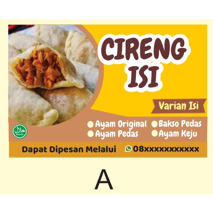 Jual sticker cireng isi ayam/sticker seblak/sticker makaroni | Shopee ...