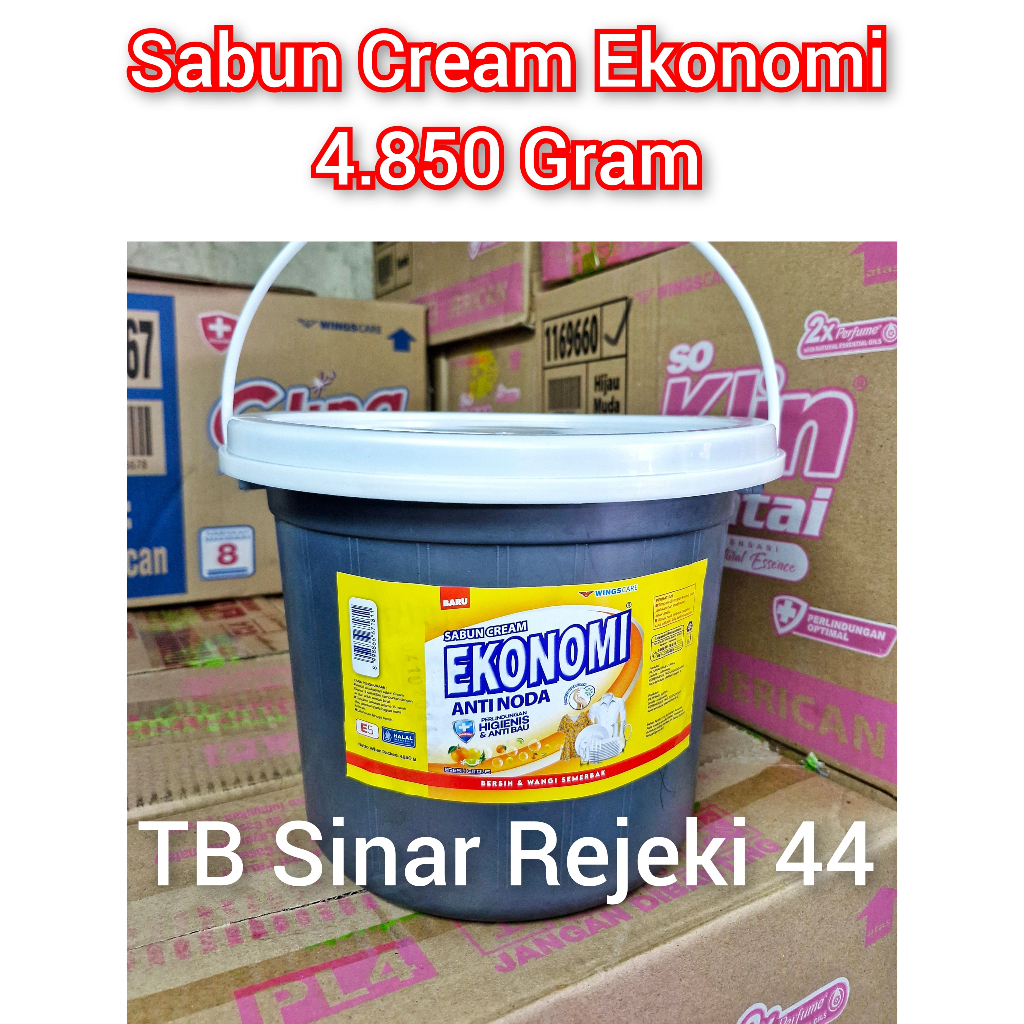 Jual CREAM EKONOMI EMBER 5 KG — 4.850 Gram Sabun Colek Kuning Krem Anti ...