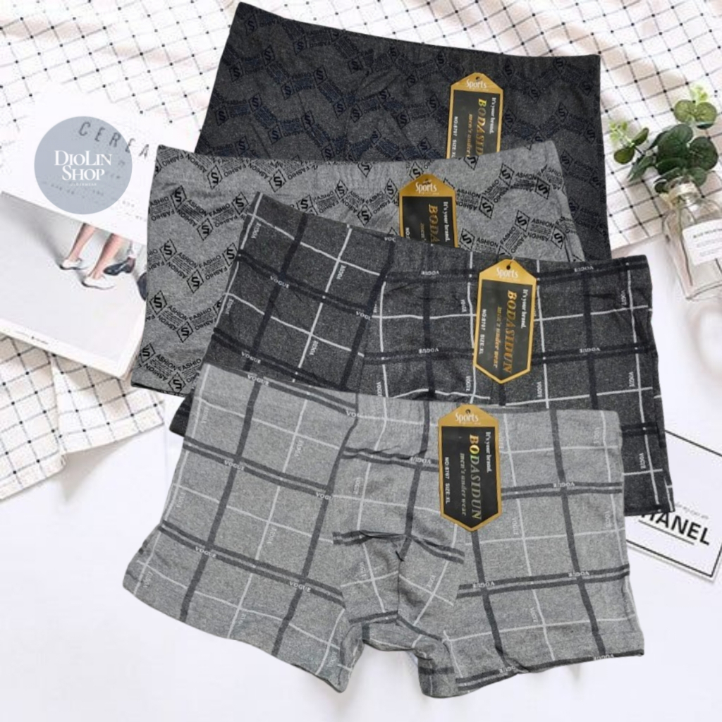 Jual ( 6 - 12 Pcs ) Boxer Pria Aneka Motif Ready Big Size | Celana ...