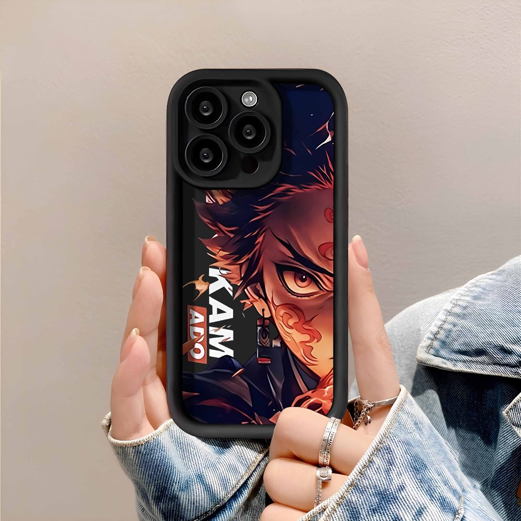 Jual Softcase Pro Camera Timbul Case Demon Slayer Tanjiro For IP
