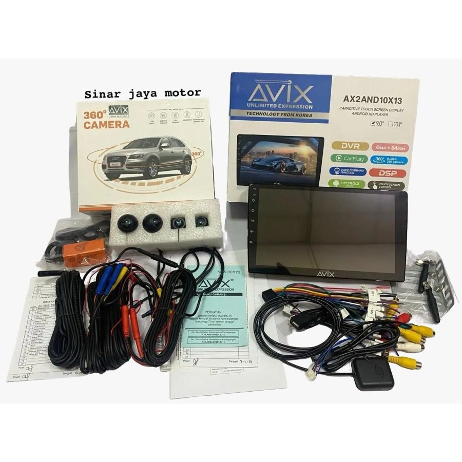 Jual Paket Headunit Android 9 Inch 4+64GB dengan Camera 360 Model ...
