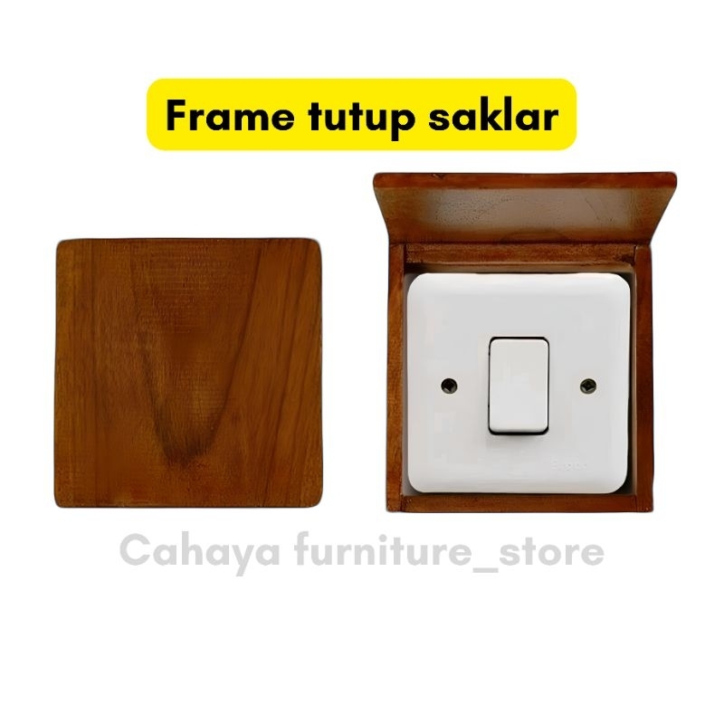 Jual Frame saklar kayu / Frame tutup saklar | Shopee Indonesia