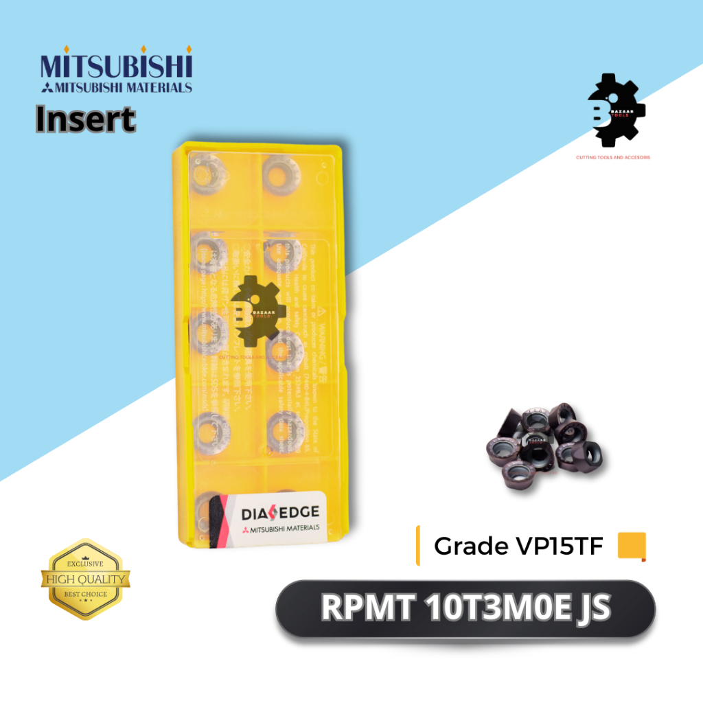 Jual INSERT RPMT 10T3M0E JS Grdae VP15TF - Merk MITSUBISHI - Insert ...