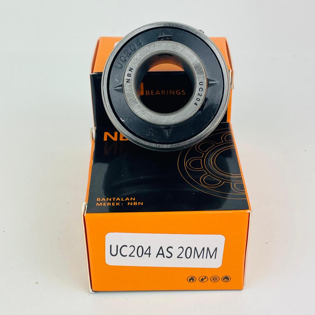 Jual BEARING UC 204 AS 20MM Insert Inner Bearing AS Diameter 20 mm NBN ...