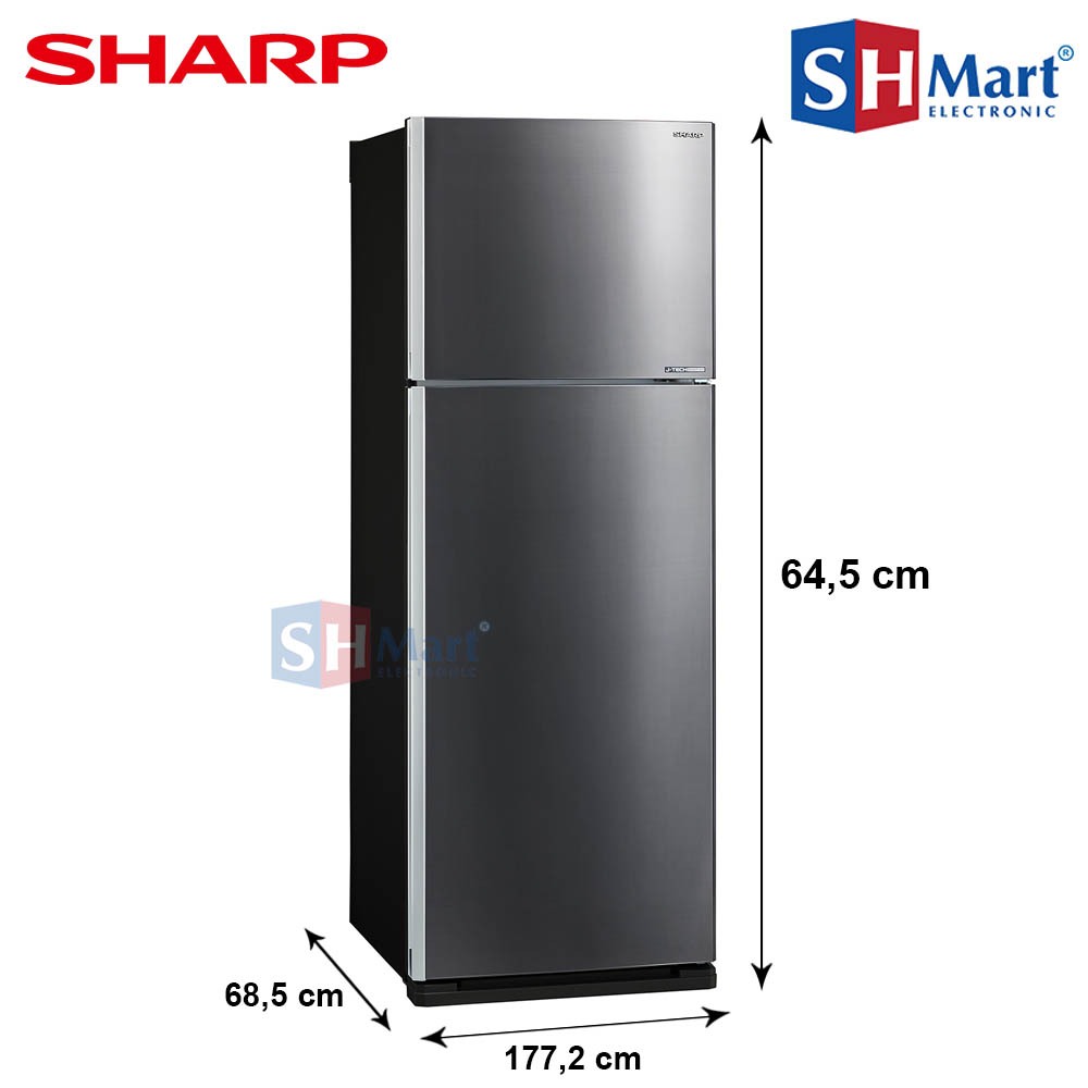 Jual KULKAS SHARP 2 PINTU KAPASITAS 428 LITER SJ-IG570MDS / SJ-IG571PG ...