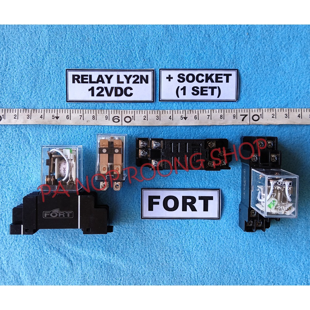 Jual Relay LY2N 12VDC + Socket FORT | Shopee Indonesia