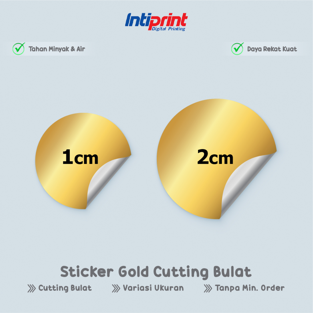 Jual Stiker Gold Bentuk Bulat Segel Kemasan / Sticker Circle Gold ...