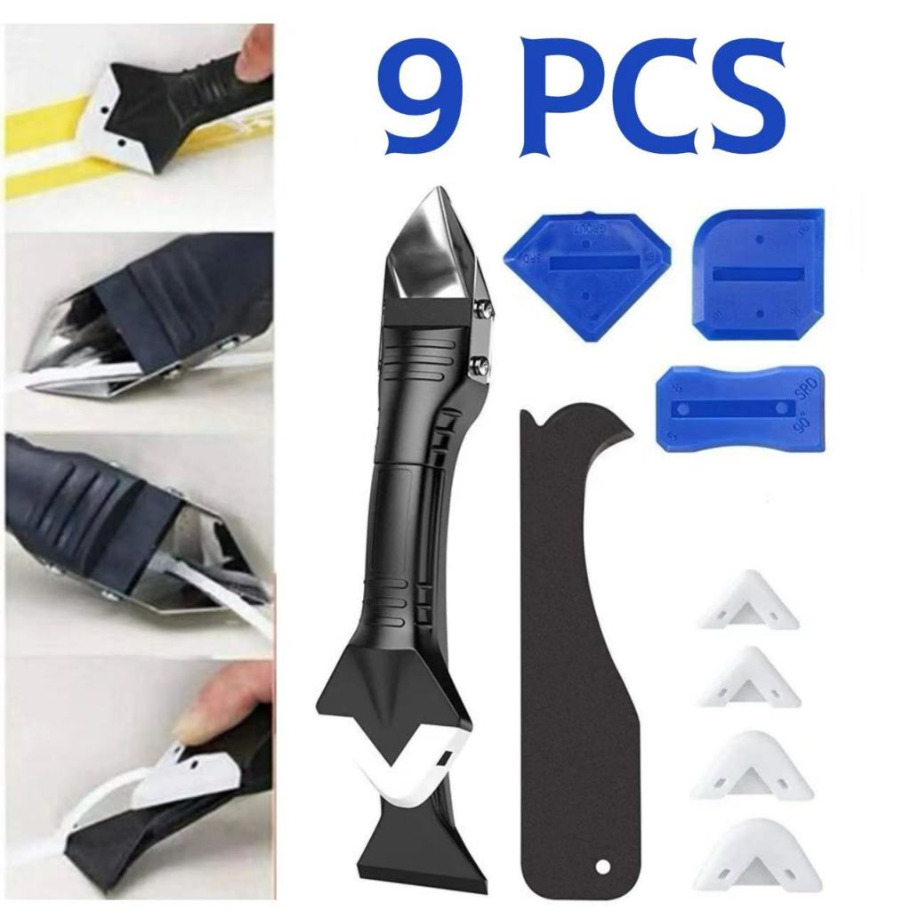 Jual 9pcs Alat Pembersih Lem Silikon Sealant Tool Scraper Alat Sealent ...
