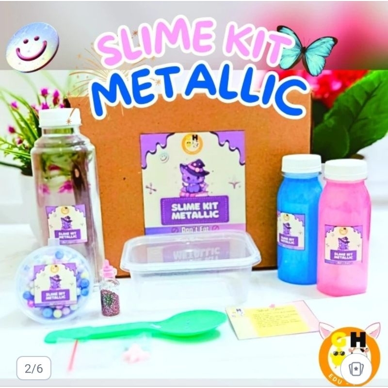 Jual Slime Kit Metallic Ekonomis Magic DIY Mainan Edukasi Slime Kit ...