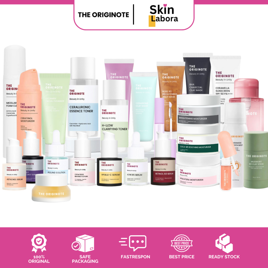 Jual THE ORIGINOTE - KIT Facial Wash Toner Serum Moisturizer Sunscreen ...