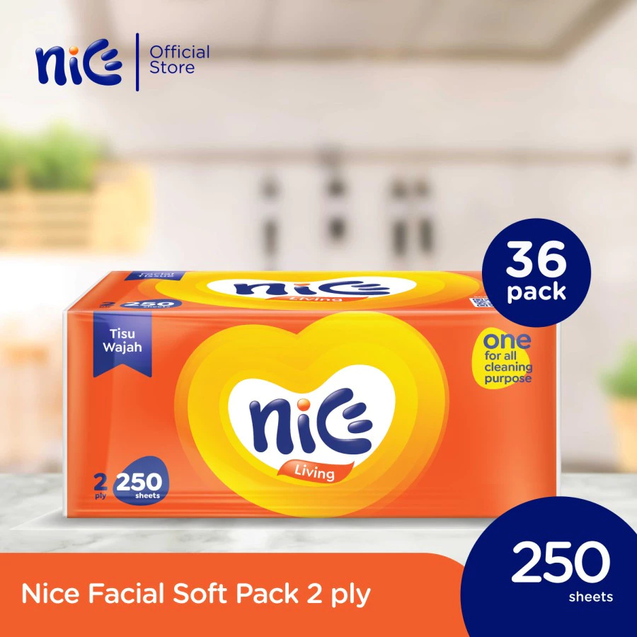 Jual Tissue Tisu NICE 250 Sheet 2ply NICE 500 helai Facial Tisu Wajah ...