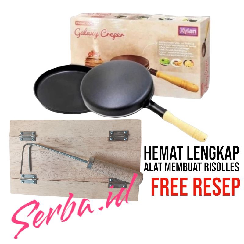 Jual Wajan walik screpes teplon kulit risol papan pelipat risolles dan ...