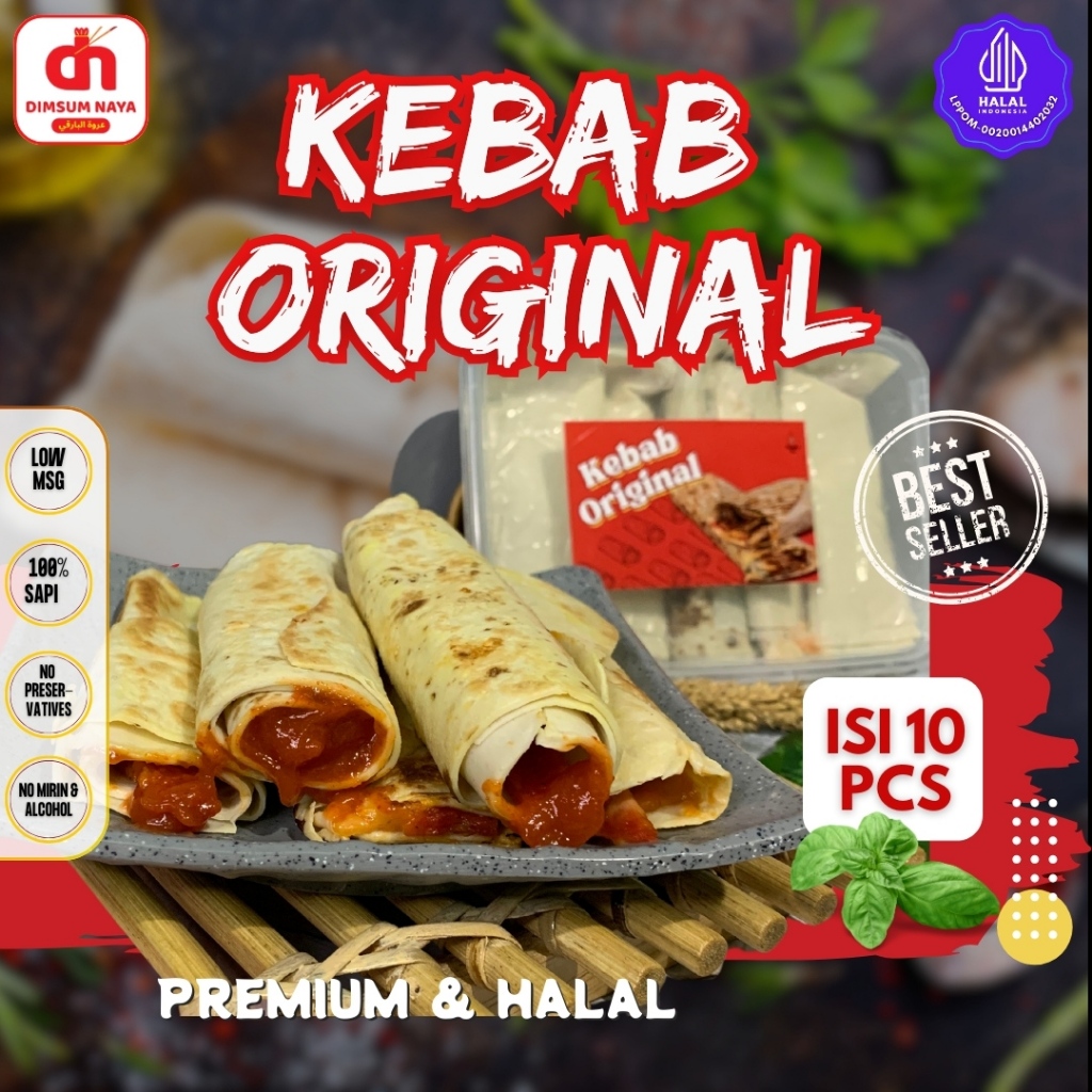 Jual KEBAB FROZEN PREMIUM & HALAL isi 10 PCS Harga Super Hemat KEMASAN ...