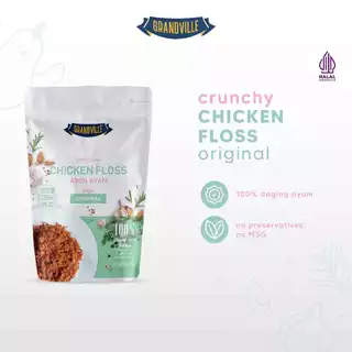 Grandville Abon Ayam Crunchy Halal Single Pack Original - Aman untuk anak usia MPASI