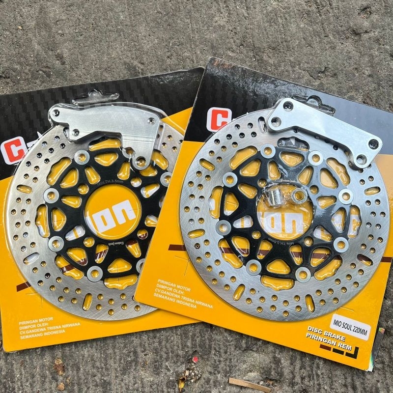Jual Piringan cakram 220mm Cabon Tech khusus lubang 4 untuk kaliper ...