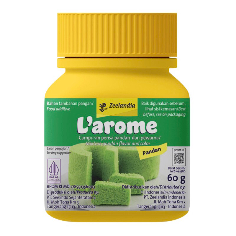 Jual Larome Perisa dan Pewarna Liquid 60 g Cokelat Pandan Stroberi ...