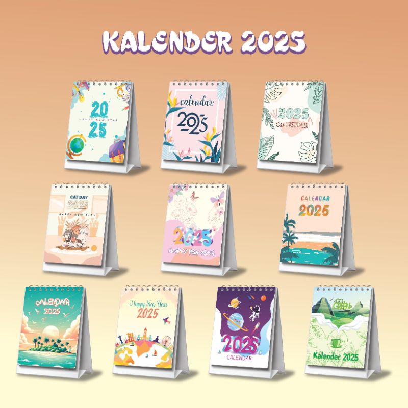 Jual KALENDER 2025 MINI - KALENDER MEJA MINI - CALENDER MEJA DUDUK 2025
