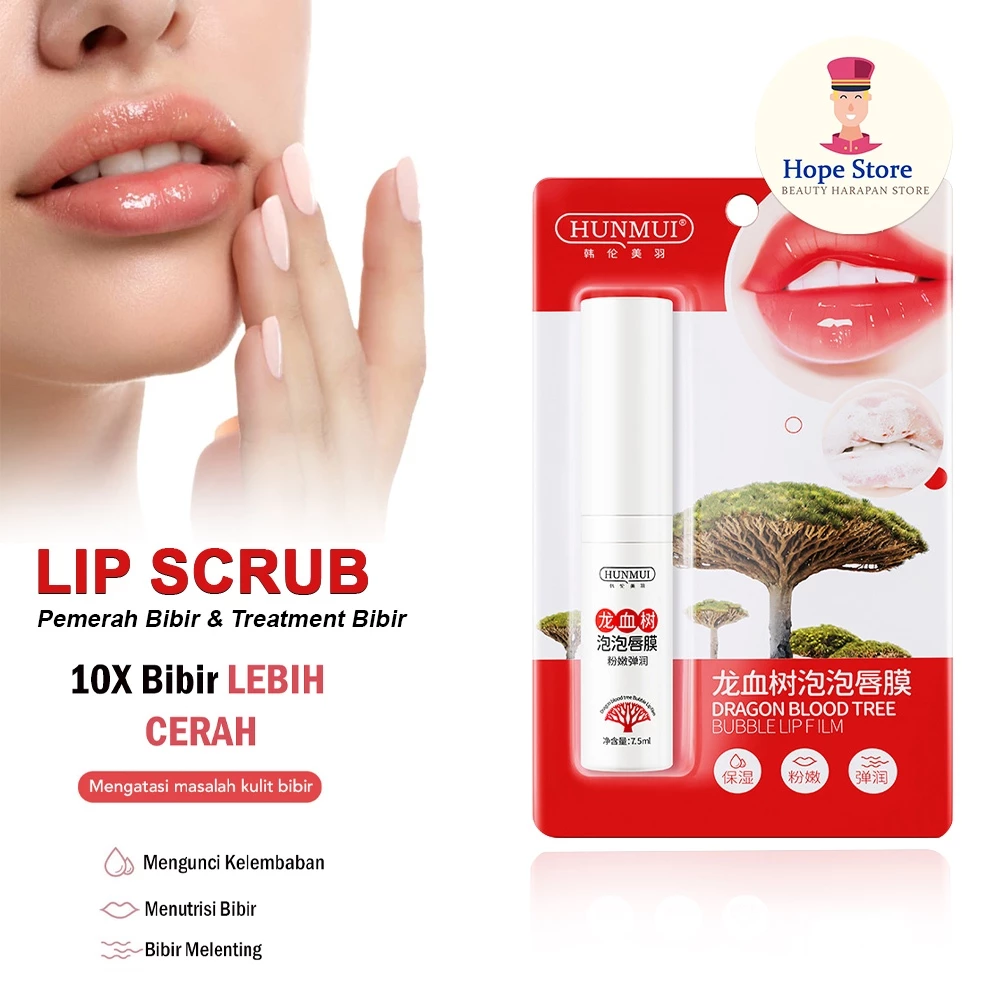 HUNMUI Dragon Lip Scrub Lip Mask Pencerah Bibir Hitam Pelembab Bibir Kering dan Pecah-Pecah | AutoStock