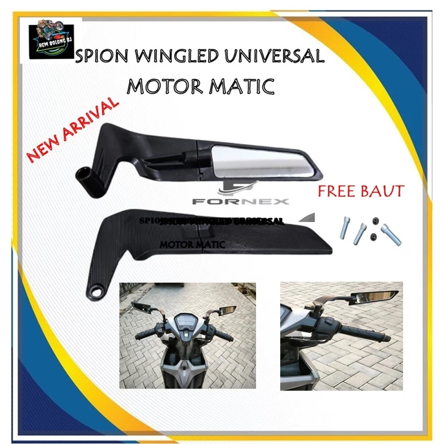 Spion Winglet Universal Motor Matic Bebek Vario 125 150 160 Beat Nmax Pcx Adv Mio Jupiter z Vixion satria Fu Sonic Fino