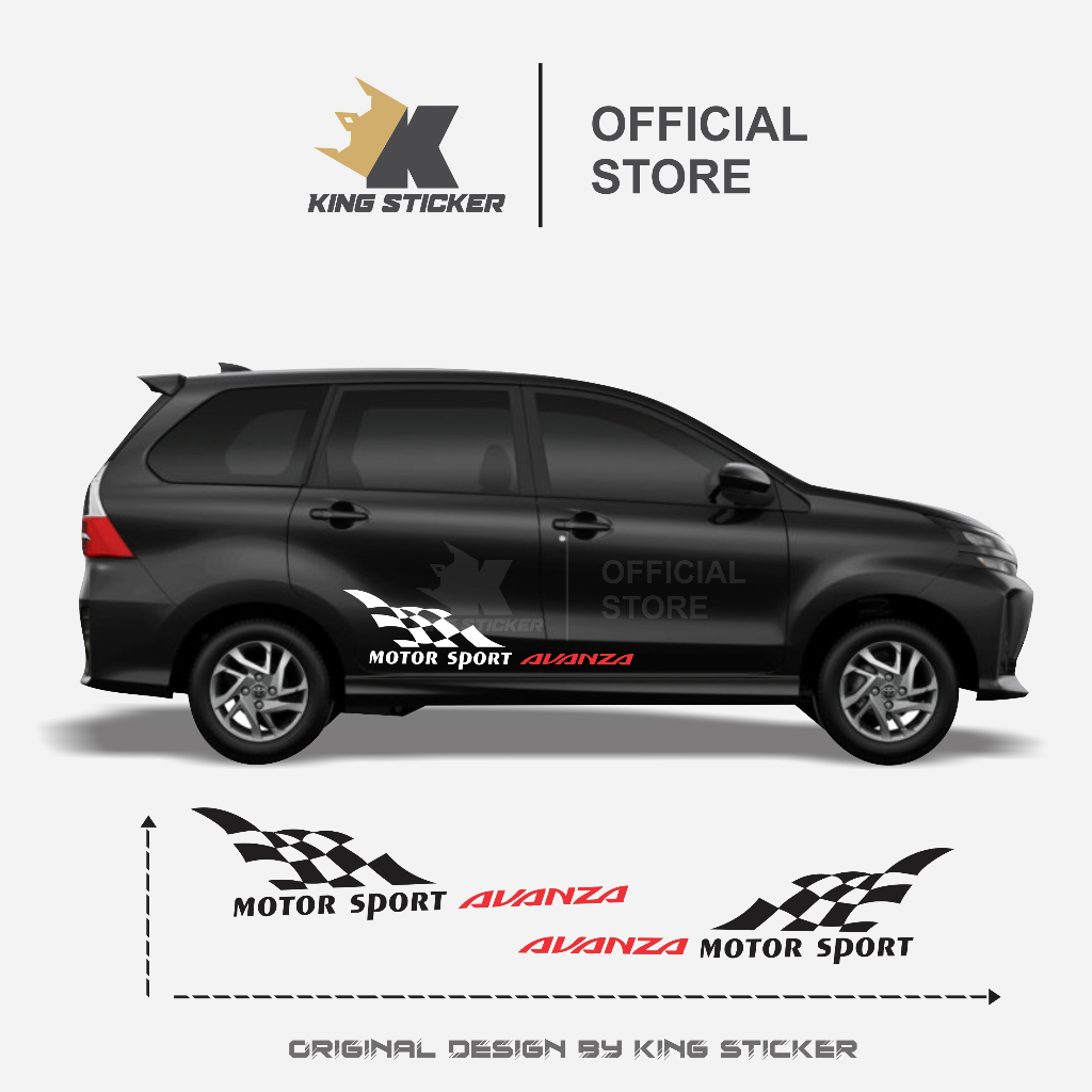 Jual AVS7 Sticker Avanza striping avanza sticker mobil toyota avanza ...