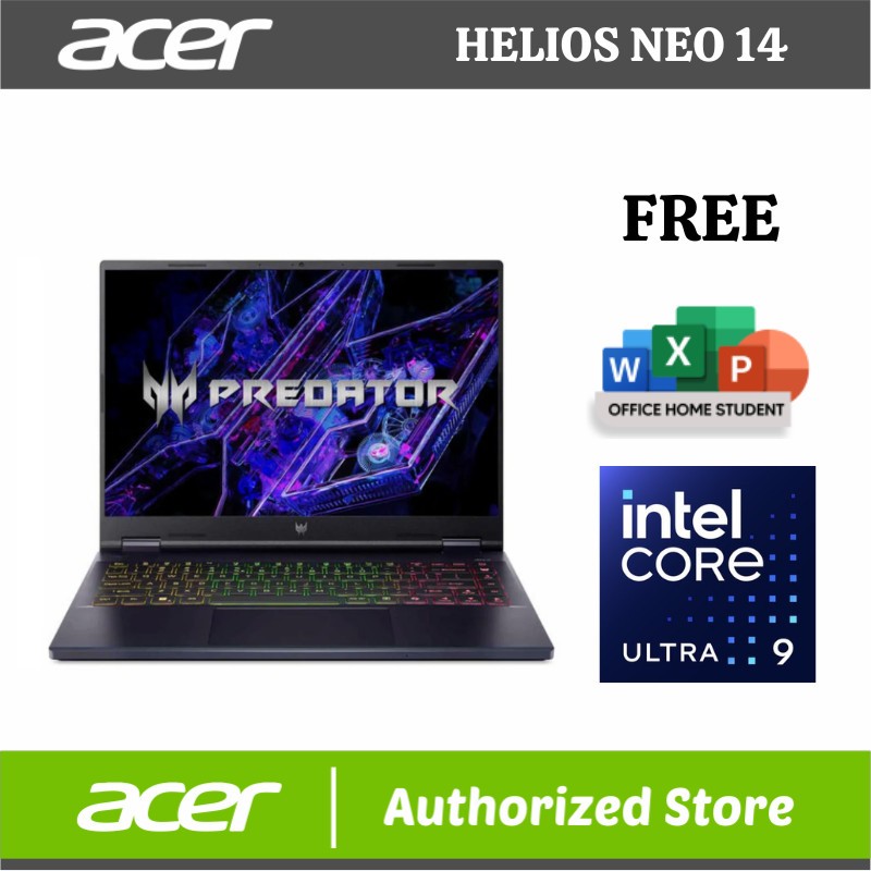 Jual ACER HELIOS NEO 14 PHN14-51 ULTRA 9 185H 32GB 1TB RTX4060 14.5 ...