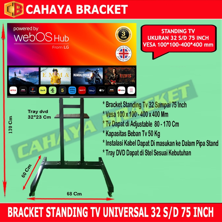 Jual Bracket standing / braket standing tv /bracket stand tv 32,40,42 ...